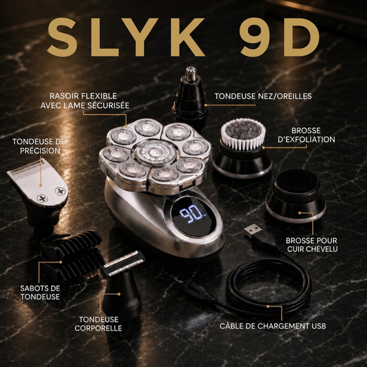 SLYK 9D - Rasage net, résultat impeccable